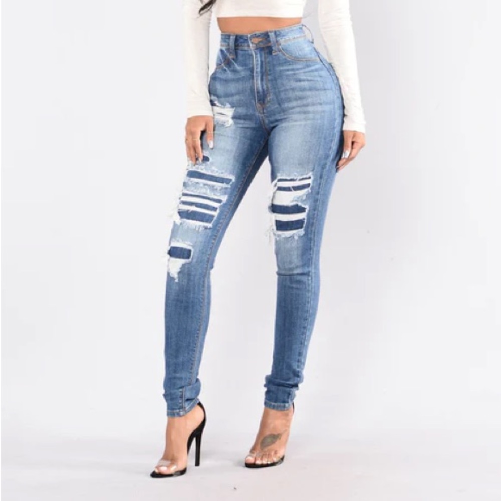 Fashion Nova Back To Back Jeans
